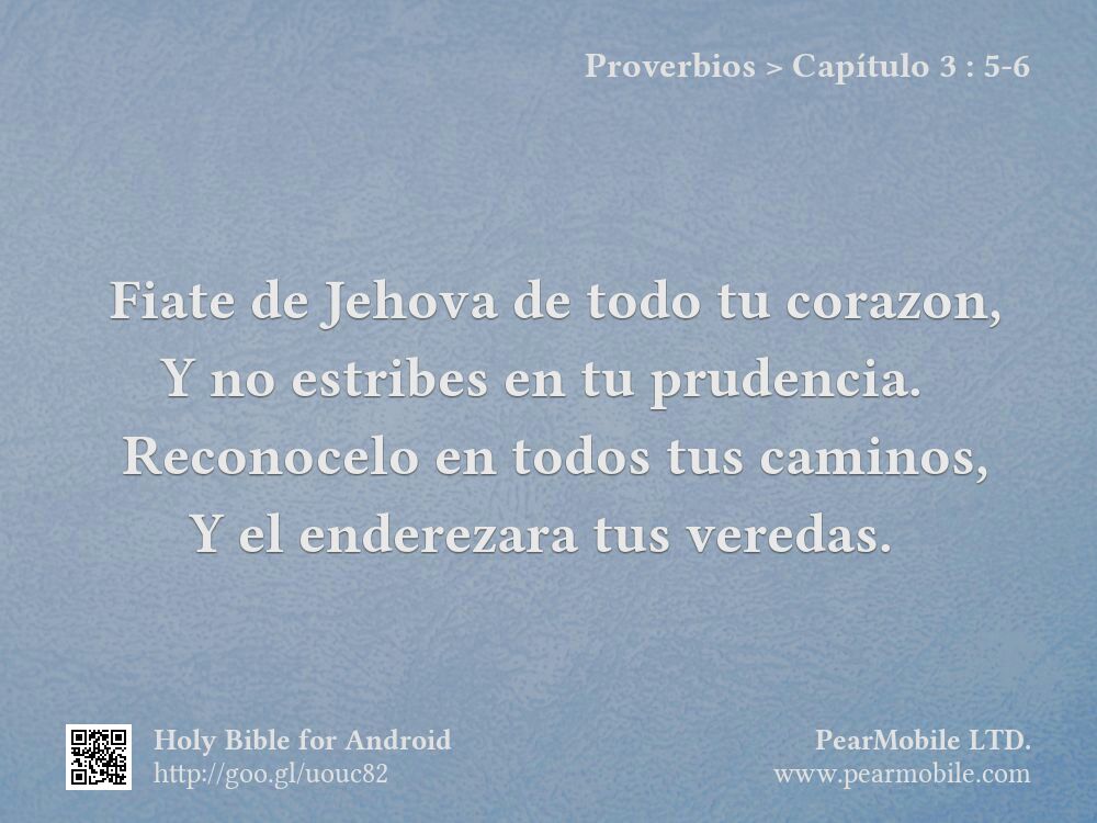 Proverbios, Capítulo 3:5-6